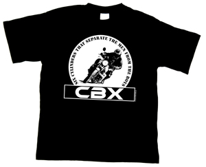 CBX 1000us TShirt SIX CYLINDERS THAT SEPARATE THE MEN FROM THE BOYS